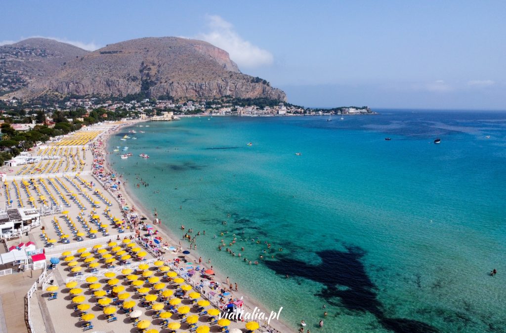 Plaża Mondello w Palermo