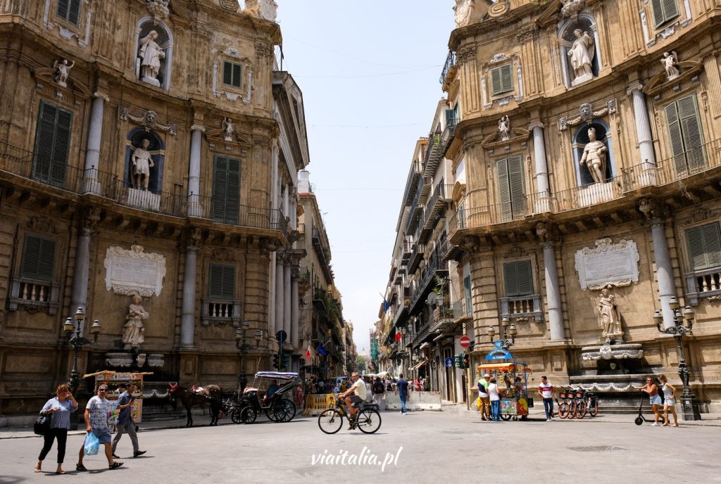 Plac Quattro Canti w Palermo