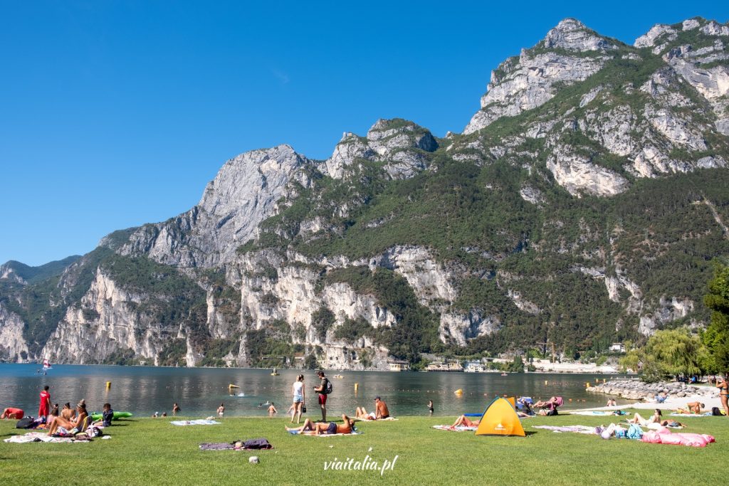 Sabbioni beach in Riva del Garda