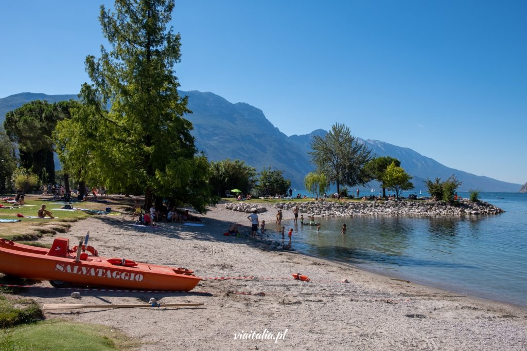 Strand von Sabbioni in Riva del Garda