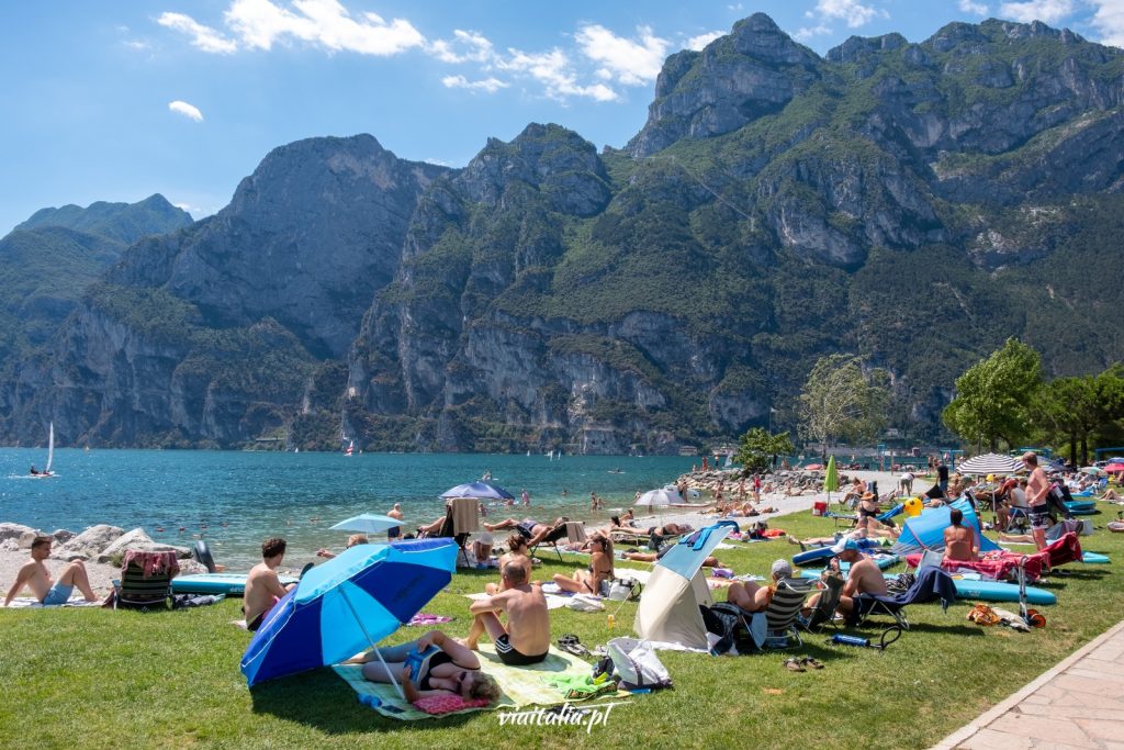 Plaża Sabbioni w Riva del Garda