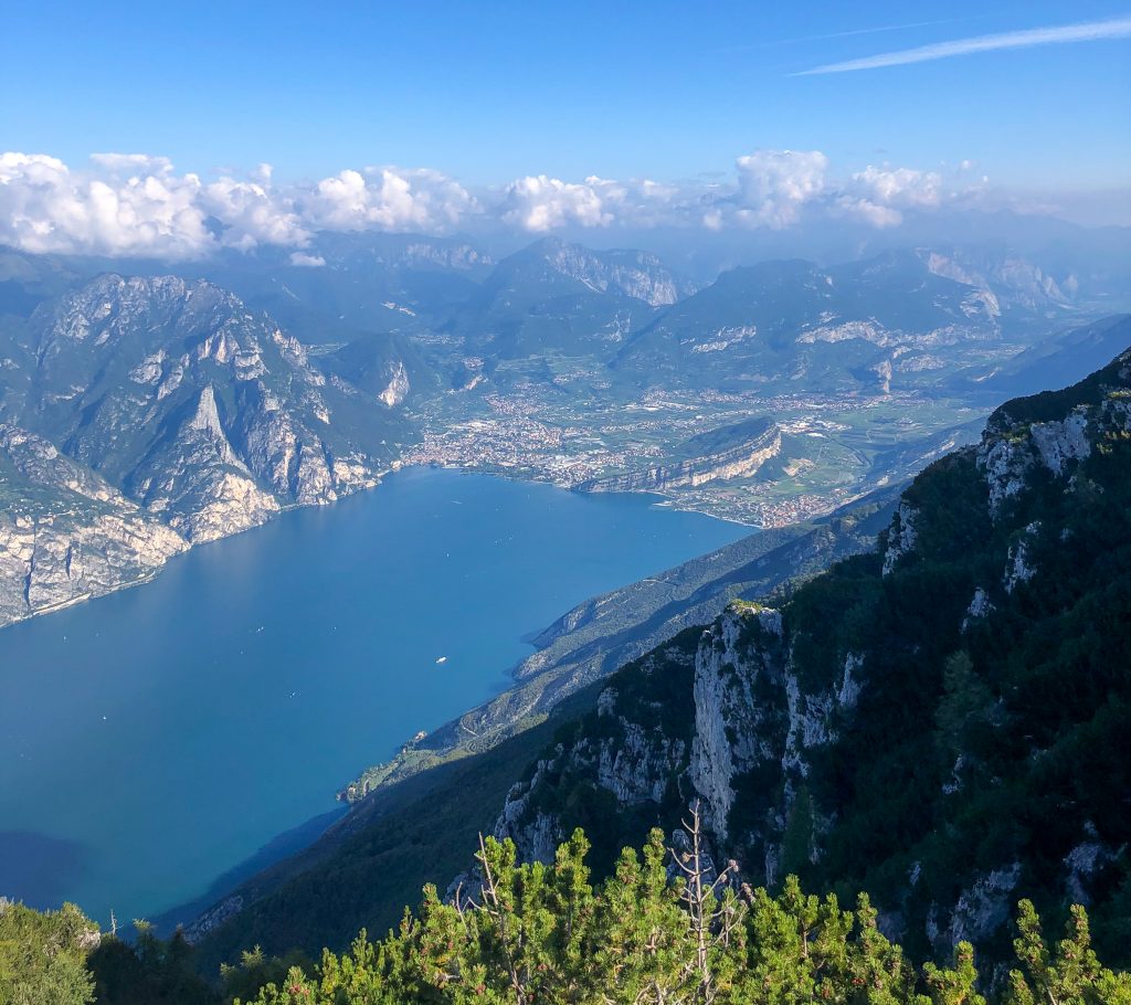 View of Lake Garda from Monte Altissimo