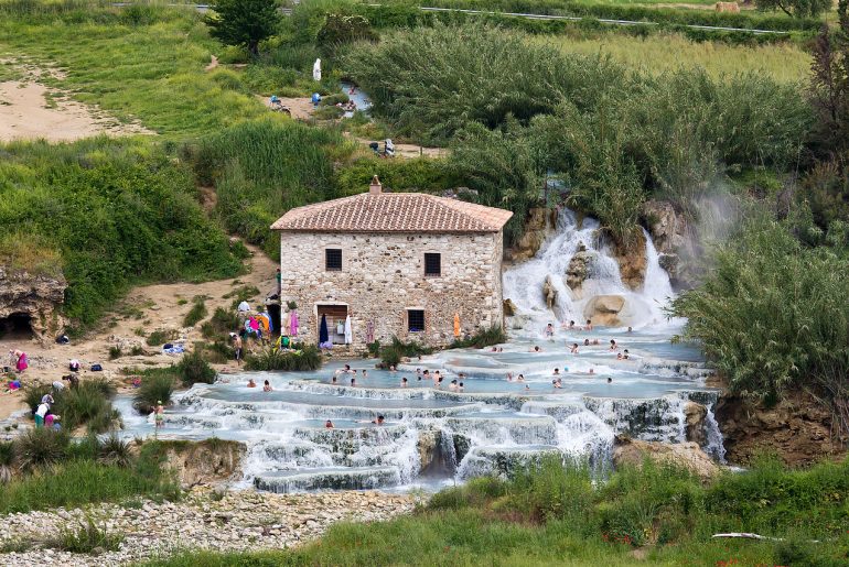 Natural hot springs in Tuscany