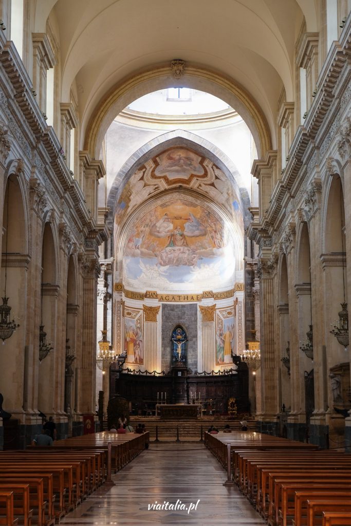 Interior of the Basilica of St. Agatha in Catania.