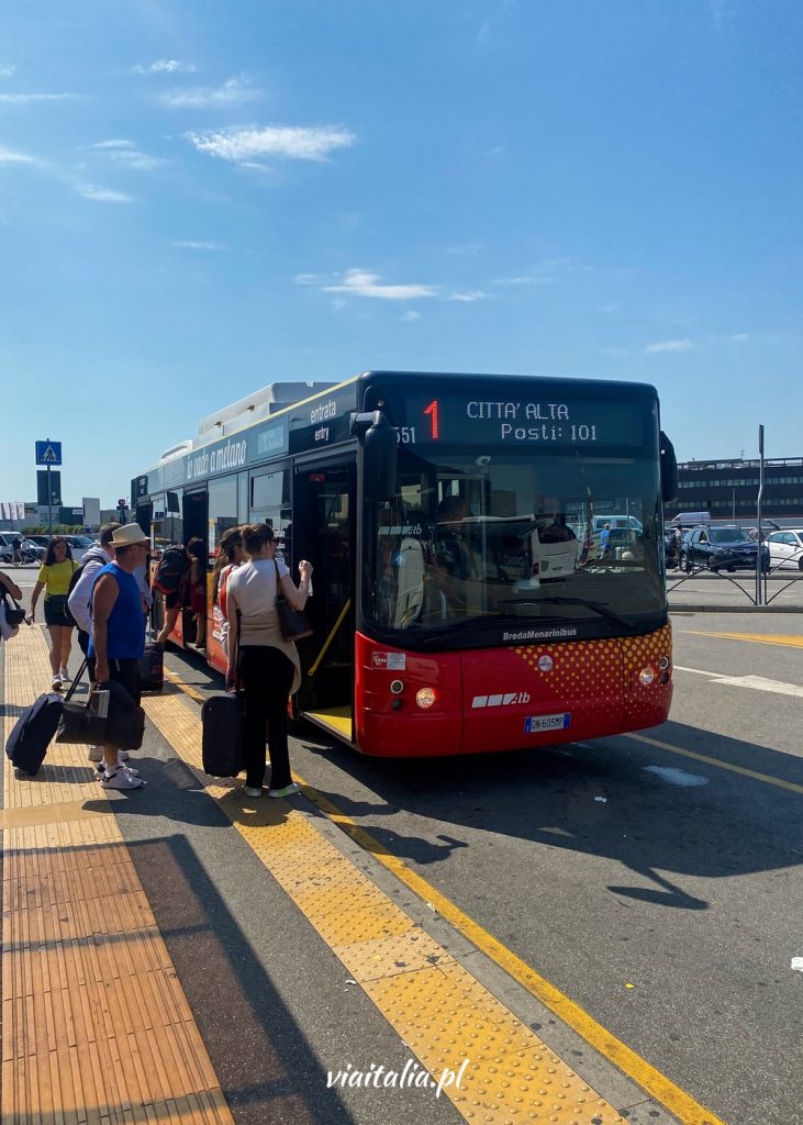 Autobus linii 1. do centrum Bergamo