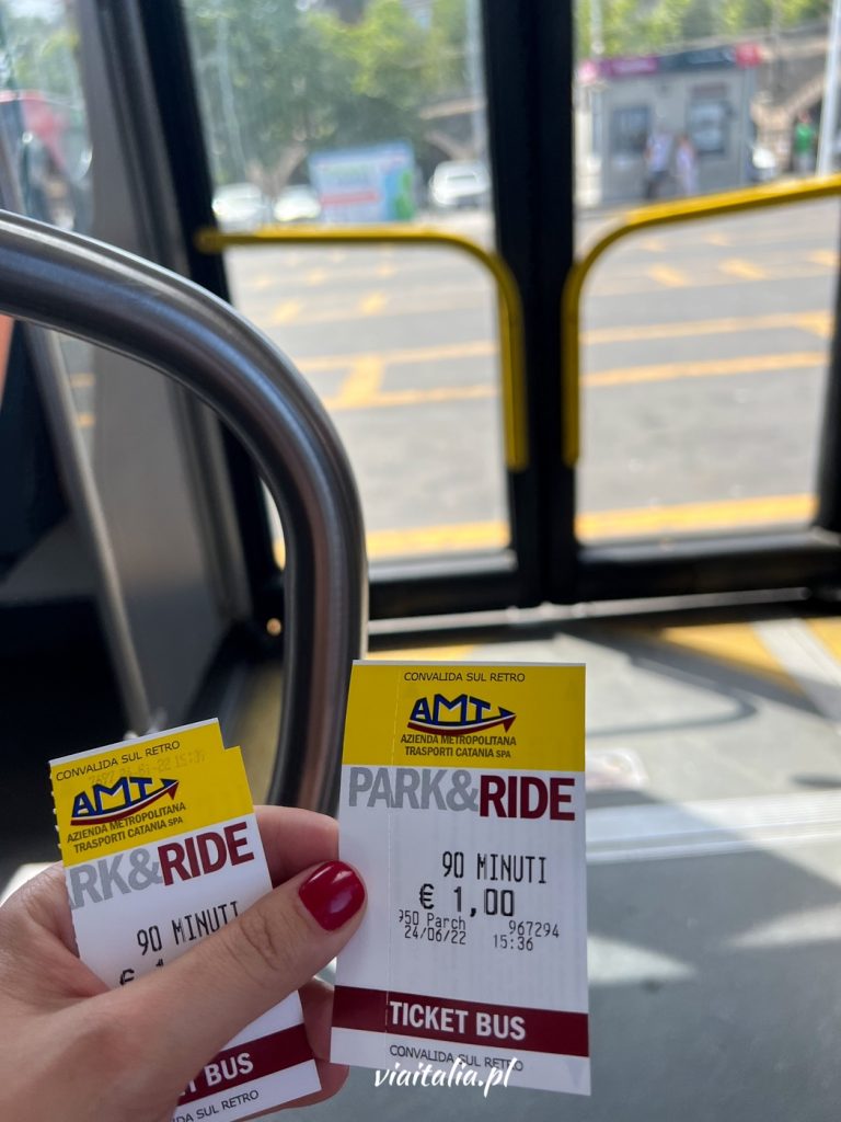 Bilet autobusowy w Katanii