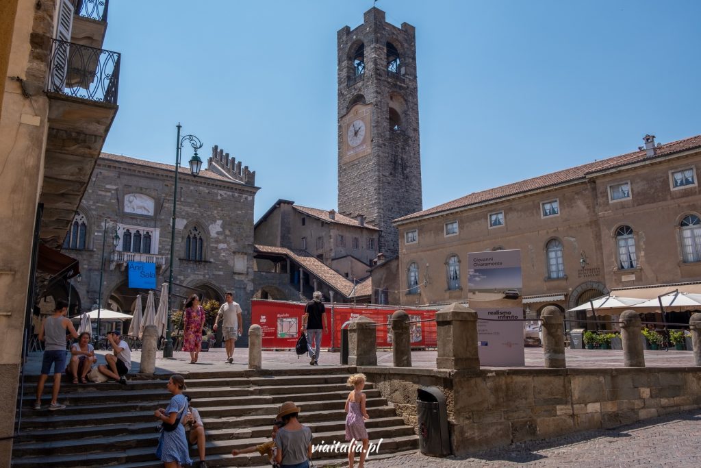 Piazza Vecchia w Bergamo