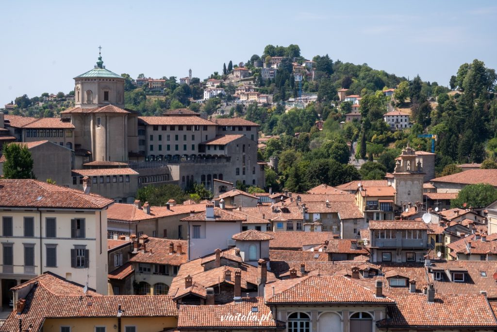 Widok na San Vigilio w Bergamo
