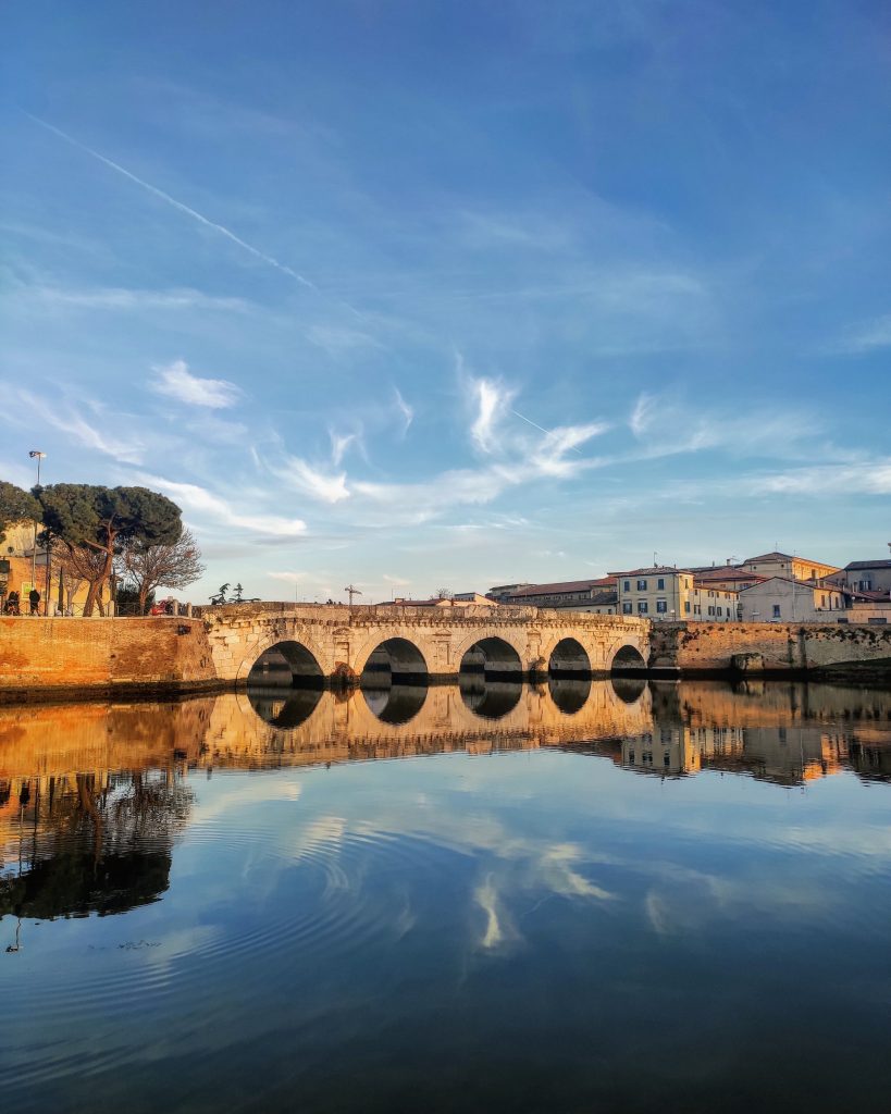 Tiberius Bridge in Rimini