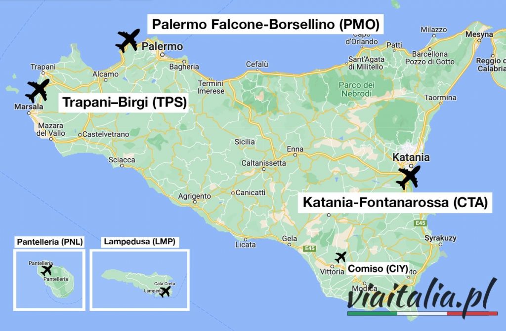 Airports in Sicily
