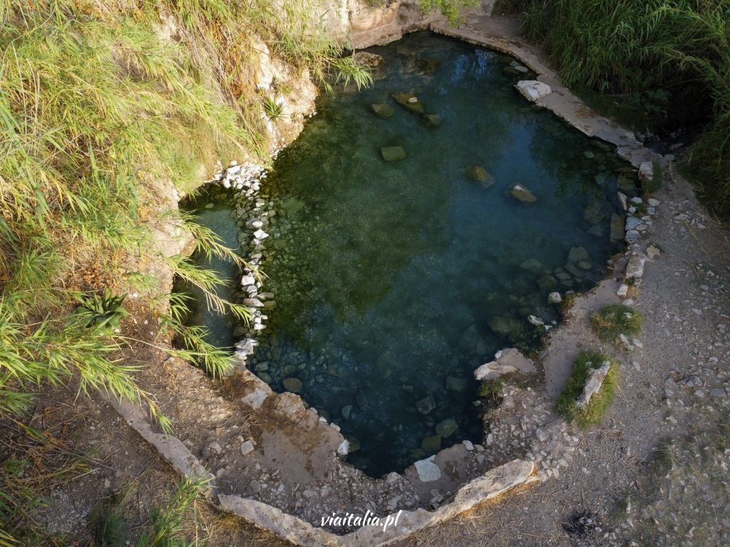 Kostenlose heiße Quellen in Segesta, Sizilien