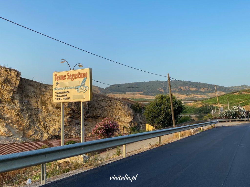 Sign for Terme Segestane